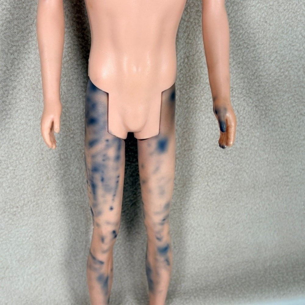 Vintage 1960s Ken Doll and Clothing Lot Blonde Painted Hair Jacket Shorts Shoes - Picture 5 of 14